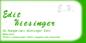 edit wiesinger business card